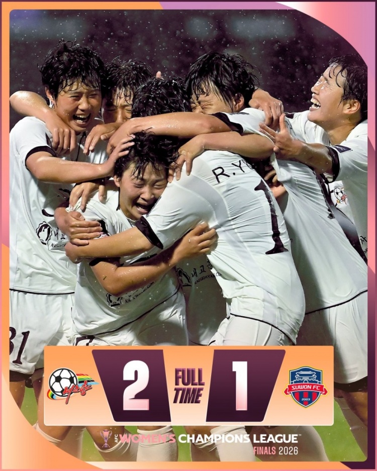 朝鲜我的故乡女足2-1力克水原,与日本绿茵会师亚冠决赛